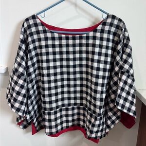 Rujuta Sheth B&W Chex Mira Blouse